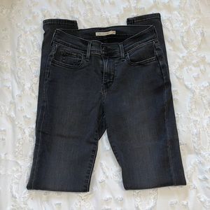 Levi’s 710 super skinny- Dark gray wash